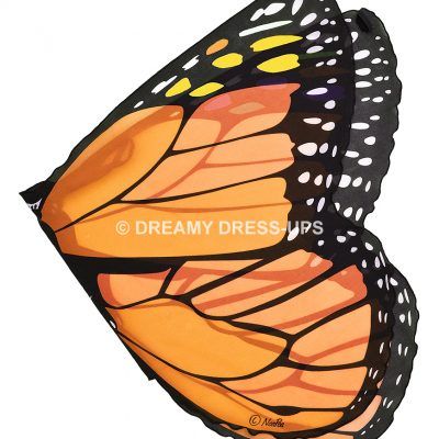 Orange Monarch Butterfly Fantasy Wings